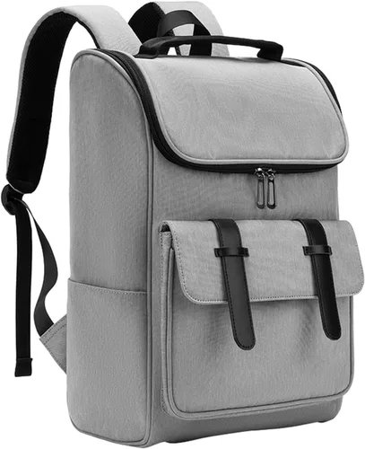 Miniatura 8 de Mochila vintage para laptop para hombres y mujeres, mochila de viaje de 15.6 pulgadas, mochilas impermeables de negocios y universidades, mochilas