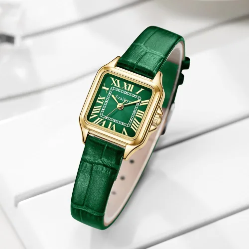 Miniatura 4 de Classic Relojes cuadrados de mujer con números romanos, de vestir, informal