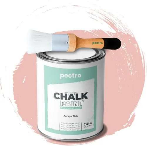 Miniatura 9 de Pintura de tiza para muebles, 25 onzas líquidas (25.4 fl oz) + pincel especial para pintura de tiza, pintura para muebles, sin lijar ni imprimar