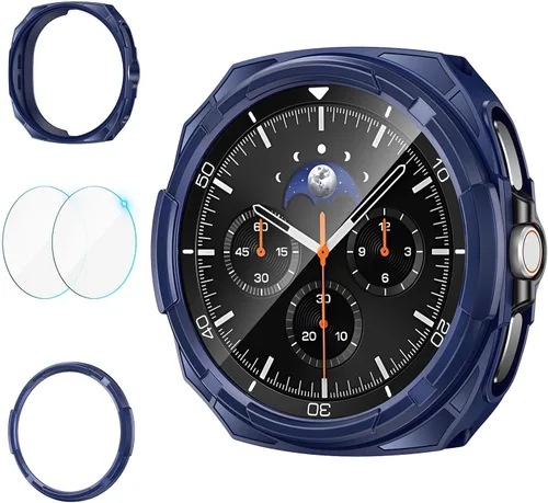 Miniatura 14 de Goton 3 en 1 Accesorios para Samsung Galaxy Watch 3 de 41 mm, 1 Carcasa de Armadura de TPU Resistente + 2 Películas Protectoras de Pantalla