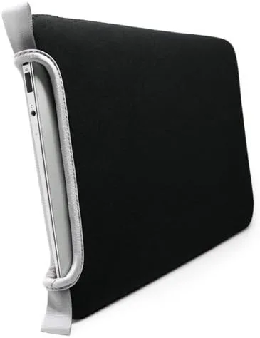 Miniatura 4 de BoxWave Funda compatible con Topaz GemView 10, funda protectora de neopreno suave y delgada, color negro azabache