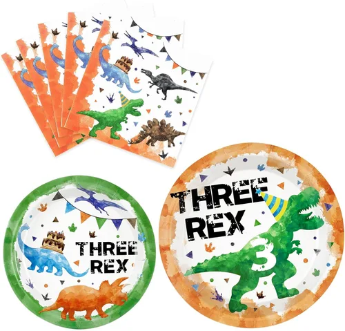 Miniatura 23 de WERNNSAI Platos y servilletas de granja – 48 piezas de decoración de cumpleaños de animales de granja, platos de papel de granero para niños, fiesta