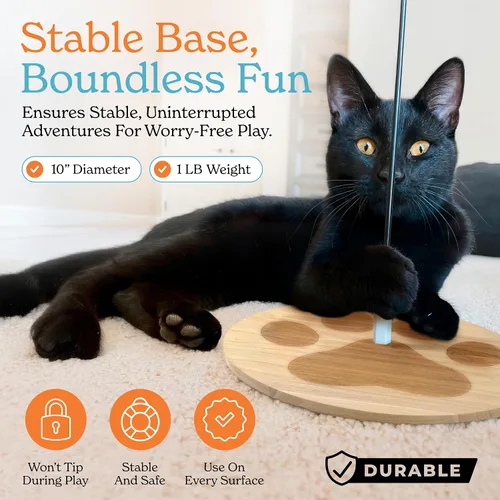 Miniatura 5 de 9 piezas Juguetes interactivos para gatos de interior Juguetes para gatos de interior con ventosa Juguetes para gatos de interior para caza de Base