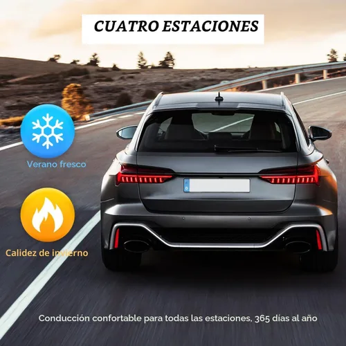 Miniatura 6 de povtii Funda para volante de automóvil, protector de cuero transpirable de 15 pulgadas, fundas cómodas antideslizantes para volante de vehículo