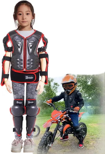 Miniatura 9 de Reomoto Kids Full Body Protector Youth Dirt Bike Gear for Motorcycle Cycling Skiing Motorbike Riding Bike Vest with Knee Elbow Protectors