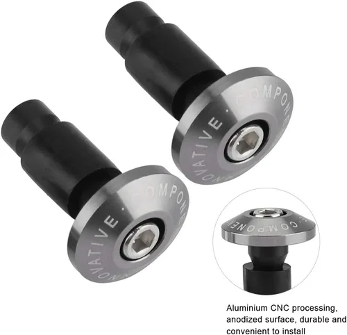 Miniatura 2 de Tapón de empuñaduras para manillar, 0.866 in 7/8 pulgadas para manillar de motocicleta, tapas de enchufe deslizante para carreras ATV Offroad ()