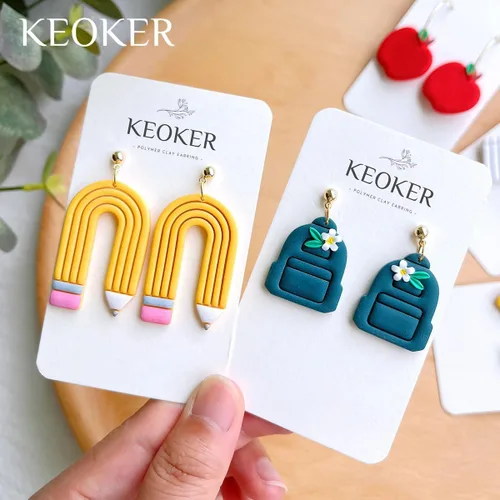 Miniatura 5 de KEOKER Cortadores de arcilla polimérica para aretes, joyas, cortadores de arcilla para estudiantes, cortadores de arcilla polimérica para pendientes