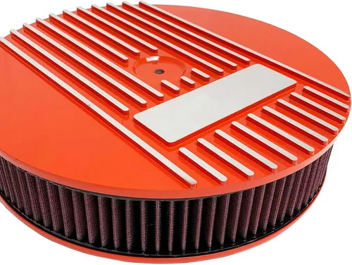 Miniatura 3 de Kit de filtro de aire redondo para Chevy 350-13" de bloque pequeño - Naranja
