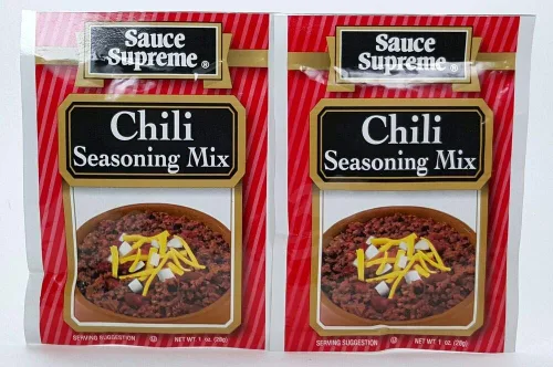 2 paquetes de Sauce Supreme CHILI SEASONING MIX nuevas y frescas especias fabricadas en Estados Unidos