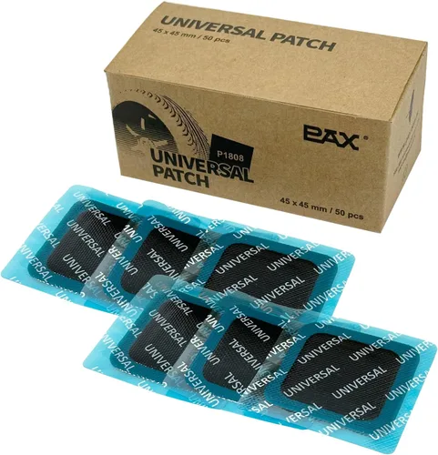PAX 50 parches cuadrados universales de reparación de tubos y neumáticos de 1.772 x 1.772 in, para neumáticos radiales y sesgados en motocicleta,