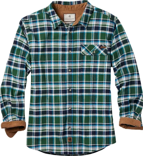 Miniatura 13 de Legendary Whitetails Camisa de franela de manga larga con botones para hombre, 100% algodón