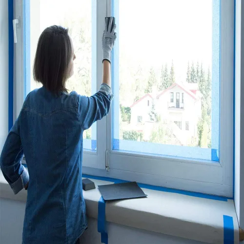 Miniatura 6 de Blue Painters - Cinta adhesiva de 1 pulgada, adhesivo medio, sin residuos, para bricolaje o pintor profesional (paquete de 6, 22 yardas por rollo)