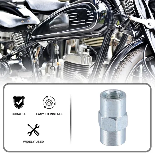 Miniatura 2 de X AUTOHAUX 10 unids motocicleta freno línea tubo accesorios M10x1mm para 3/16 "líneas de freno hidráulico Unión conector de tubería de freno duradero