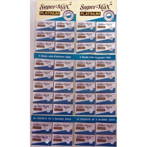 Miniatura 2 de Cuchillas de platino Super-max Razor 20 Tucks de 5 cuchillas cada una