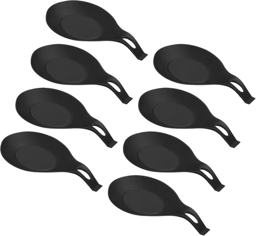 Miniatura 20 de uxcell Soporte de cuchara de silicona, 7.68 x 3.74 pulgadas, resistente al calor, soporte para utensilios de cocina, espátula, soporte para cucharón