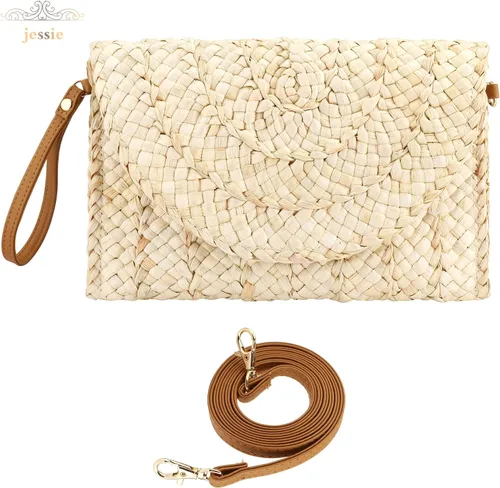 Miniatura 2 de Bolso de playa de verano para mujer, bolso de mano con asa superior, bolso de viaje de gran capacidad, bolso de mano tejido a mano, bolso grande