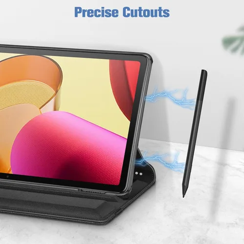 Miniatura 7 de Fintie Funda giratoria para Amazon Fire Max 11 (13ª generación, versión 2023) con soporte para lápices integrado, funda protectora con soporte