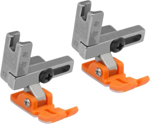 2 prensatelas universales de plástico #T3 tres en uno, prensatelas multifuncionales ajustables izquierdo y derecho para máquina de coser de coche
