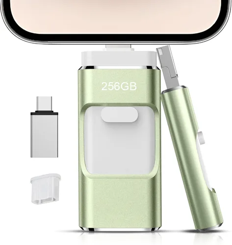 256GB Flash Drive[No App Required] Intended for Phone Tablet Androidphone and Computers, 4 in 1 Photo Stick for Phone Memory Storage Easily Backup