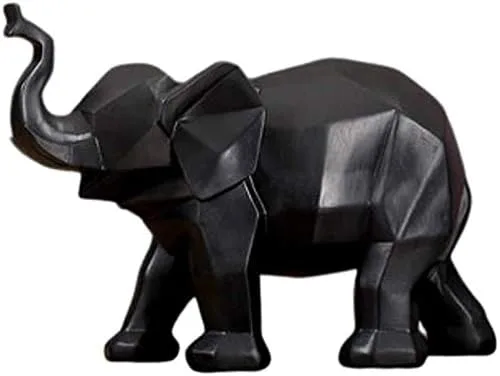 Figurillas, estatuas de Feng Shui, decoración de estatuas de elefante, figuras de resina china para el hogar y la oficina, atraen riqueza y buena