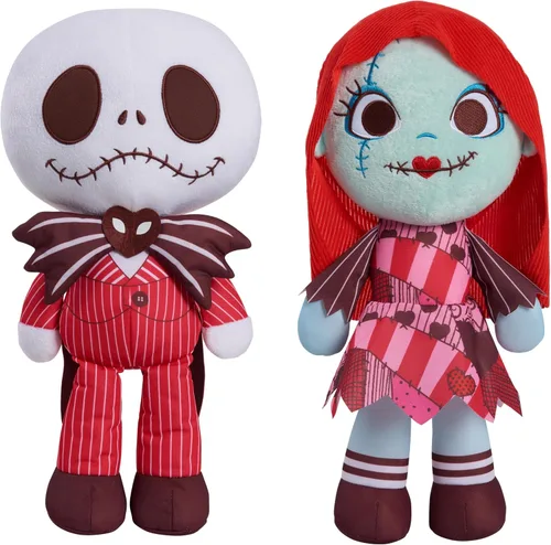 Miniatura 4 de Disney Just Play de Tim Burton's The Nightmare Before Christmas Eternally Yours - Jack Skellington de peluche grande, juguetes para niños de 3 años