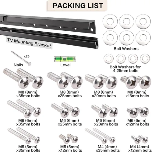 Miniatura 6 de Soporte de pared para TV sin pernos, soporte de TV sin tachuelas para televisores de 32 a 75 pulgadas, sin daños, sin anclajes, sin taladro, soporte