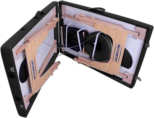 Miniatura 4 de NANOFORT Cama masaje Camilla 180X60cm Plegable Portatil Fisioterapia Faciales Tatuaje Ligera SPA (Negro)
