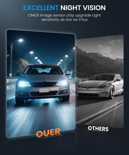 Miniatura 5 de Auto-Vox Cámara de respaldo de espejo retrovisor: Cámara de respaldo inalámbrica OEM HD de 4.3 '' con sistema de visualización inteligente