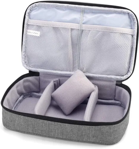 Miniatura 5 de Luxja Organizador de accesorios de costura, organizador de suministros de costura de doble capa para agujas, tijeras, cinta métrica, hilo y otras