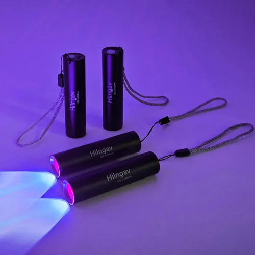 Miniatura 6 de 4 Pack de linternas recargables de luz negra pequeña UV, luz negra mini 395 NM 365 NM, linternas de luz negra USB C de carga, linterna de mano LED