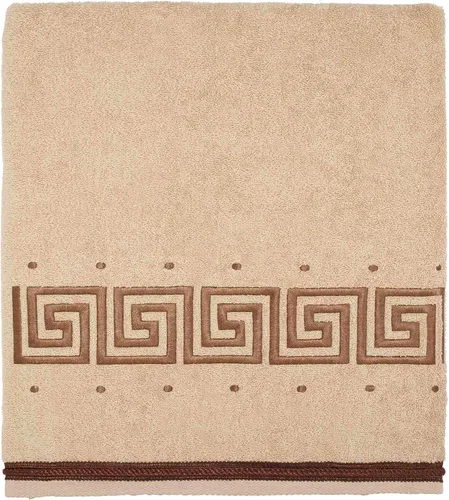 Miniatura 23 de Avanti Linens Medallón - Colección de puños trenzados suaves, toalla de mano, granito