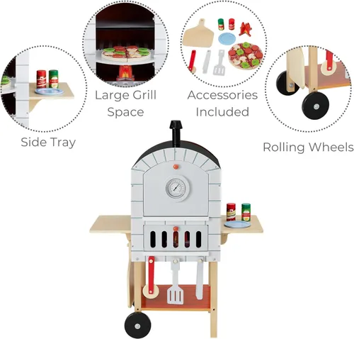 Miniatura 8 de Teamson Kids - Horno de pizza para exteriores My Little Helper