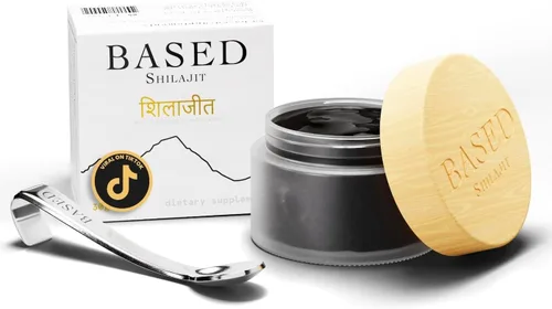 Shilajit basado | Resina pura de Shilajit con máxima potencia, energía y apoyo inmunológico para hombres y mujeres, rica en ácido fúlvico y más de