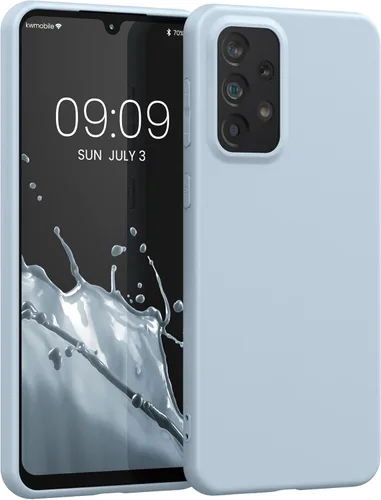 Miniatura 84 de kwmobile Funda compatible con Samsung Galaxy A23 4G / 5G - Funda de silicona TPU metálica suave y delgada - Rojo oscuro metálico