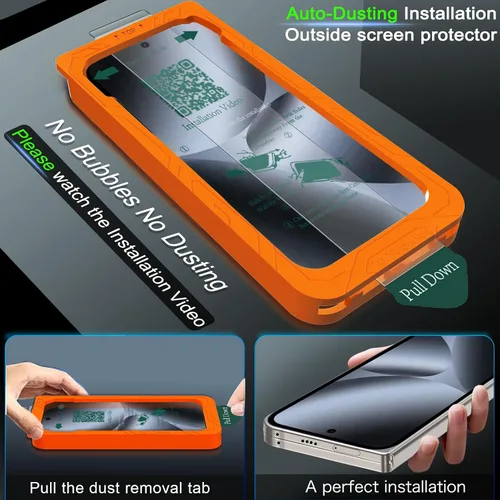 Miniatura 4 de IMBZBK [Eliminación automática de polvo] Paquete de 3 protectores de pantalla para Google Pixel 10 Pro Fold, 3 películas flexibles interiores + 3