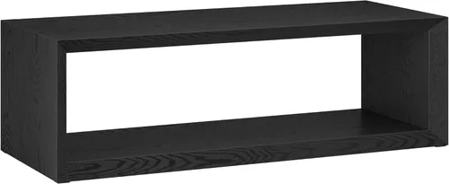Miniatura 12 de Henn&Hart Mesa auxiliar rectangular de madera de 48 pulgadas con estante de almacenamiento abierto para sala de estar, sala familiar u oficina