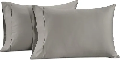 Miniatura 22 de LANE LINEN Juego de 2 almohadas tamaño Queen, suaves 100% algodón egipcio, frescas y lisas de 1000 hilos, fundas de almohada - Azul Estate