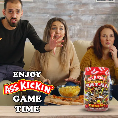 Miniatura 3 de KICKIN' - Salsa picante picante original, 13 onzas, salsa de habanero picante gourmet prémium para patatas fritas de tortilla, verduras y burritos