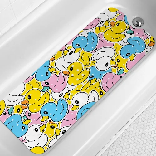 Miniatura 12 de LNOND Alfombra de baño para niños, alfombrilla de baño con diseño de tiburones marinos, alfombrillas de baño antideslizantes para niños