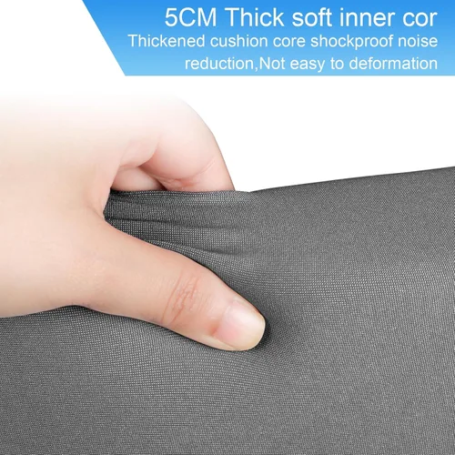 Miniatura 6 de Pozo de bolas suave extra grande para niños pequeños, 51 x 11.8 pulgadas de espuma para bebés y niños, gris oscuro
