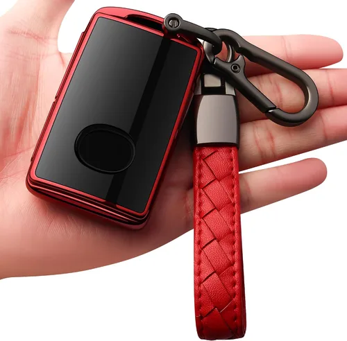 Miniatura 10 de Funda para Llavero Mazda con Llavero Estuche de Llave Carcasa de Llave Protección Completa de 360 Grados Compatible con Mazda 3 2019-2025, Mazda 3