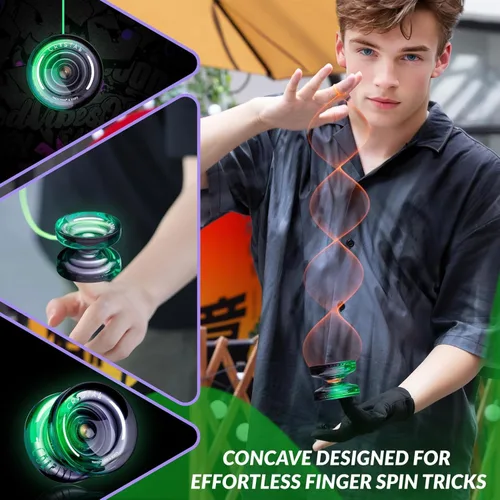 Miniatura 2 de MAGICYOYO Paquete de 3 yoyos sensibles para niños principiantes, K2