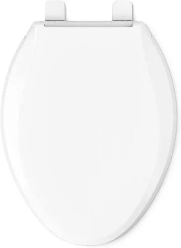 Miniatura 13 de KOHLER 4636-RL-0 Cachet ReadyLatch - Asiento de inodoro alargado con cierre lento, asiento de inodoro de cierre suave con tapa silenciosa, topes