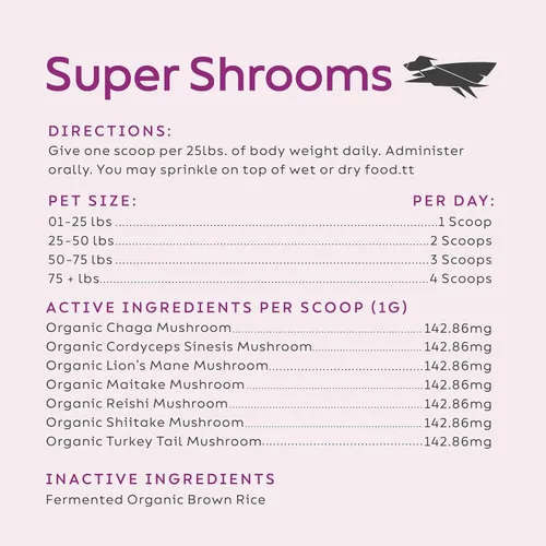 Miniatura 3 de Super Snouts Super Shrooms - Suplemento de apoyo inmunológico de hongos para perros y gatos, 2.64 onzas, fabricado en Estados Unidos, orgánico sin
