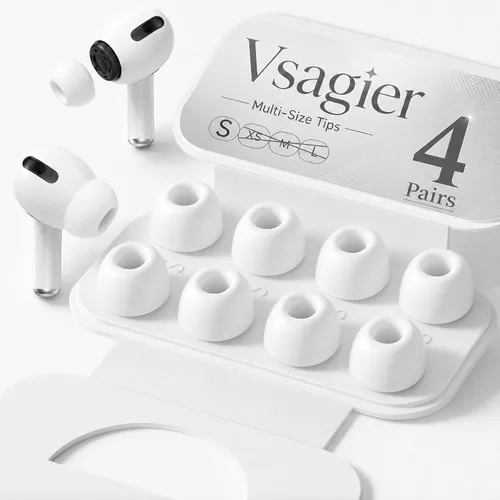 Miniatura 32 de Almohadillas de repuesto de espuma viscoelástica para AirPods Pro 1 y 2 Gen, puntas de auriculares ultra suaves con cancelación de ruido, ajuste