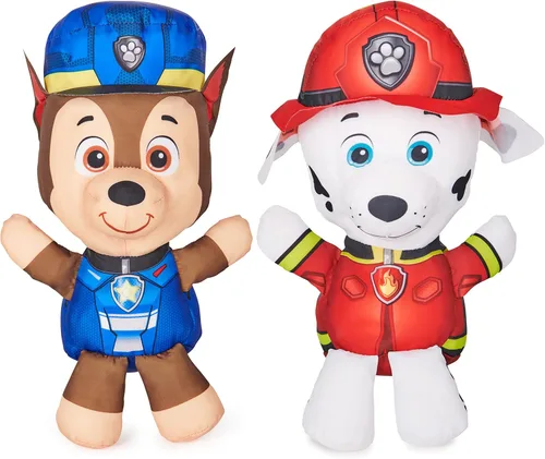 SwimWays Nickelodeon Paw Patrol Chase and Marshall Swim Huggable Paquete de 2 juguetes flotantes de Paw Patrol para niños a partir de 1 año 2