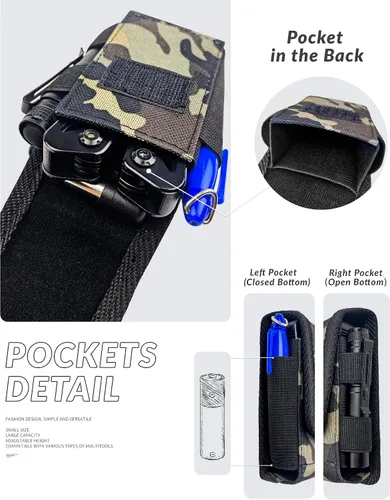 Miniatura 7 de Funda multiherramienta, funda multiherramienta para cinturón, funda multiherramienta, soporte para cinturón de bolsillo, bolsa de herramientas