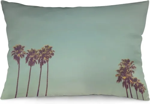 Miniatura 14 de Protector de almohada de playa con palmeras tropicales de 16 x 14 pulgadas, palmeras de playa, paisaje marino costero, decorativo, rectangular
