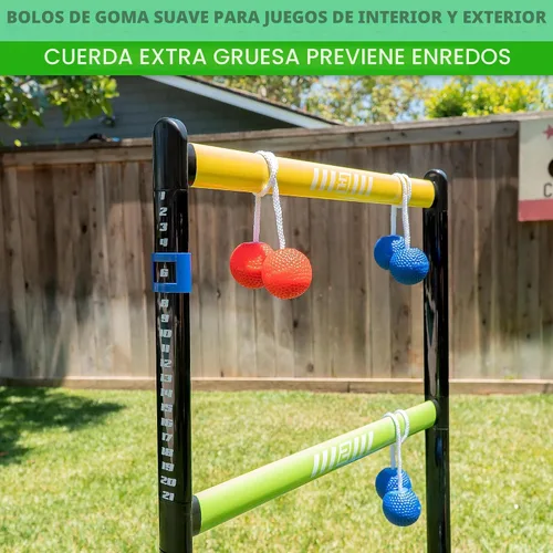 Miniatura 4 de GoSports Juego de lanzamiento de escalera para interiores y exteriores con 6 bolas de goma suave y funda de transporte de viaje, elige Pro o Classic