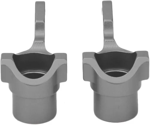Miniatura 6 de Tbest 2 piezas de aleación de aluminio para nudillos de brazo de dirección (L/R) para 4WD Optima Maxima RC Car (plata) accesorios